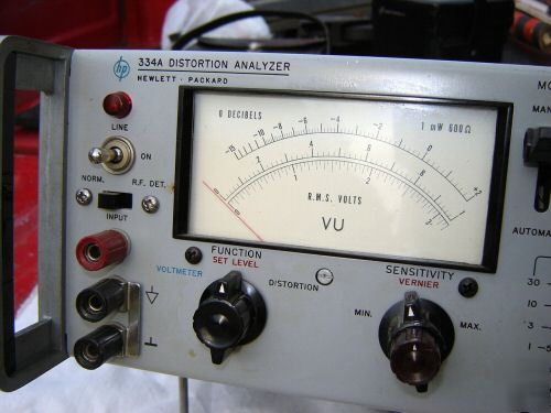 Hewlett packard 334A distortion analyzer option 1 & H05