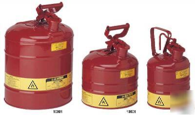Justrite 10301 type 1 red steel safety can 1 gallon
