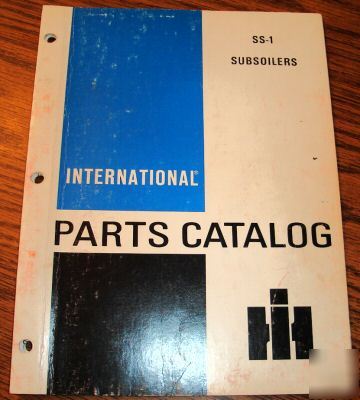 International ih 6 thru 21 subsoiler parts catalog 