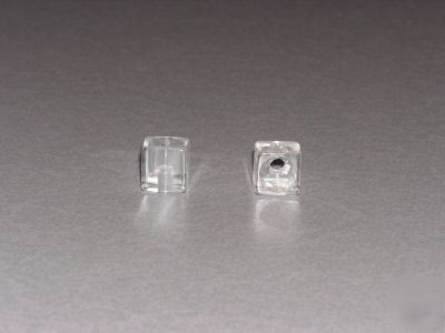Clear acrylic end caps for tubes lot of 10 w/holes