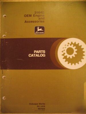 John deere series 300 3164D 3164 d engine parts manual