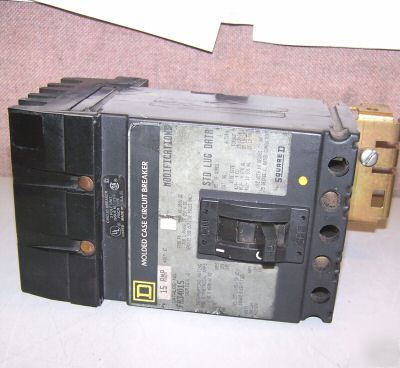 Square d 15 amp i-line circuit breaker FA34015 