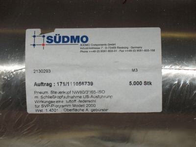 Sudmo stainless steel valve w/actuator plunger assy 