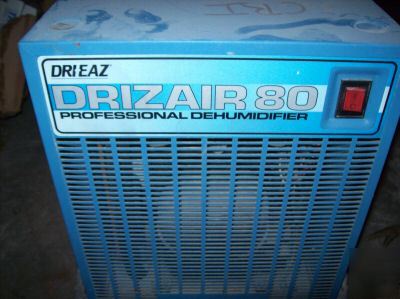 Drizair 80 commercial dehumidifier complete with roller