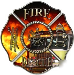 Firefighter decal reflective 6