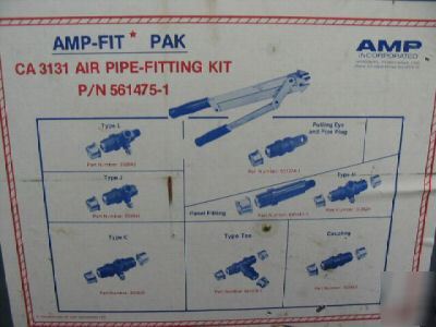 Used amp-fit pak ca 3131 air pipe fitting kit