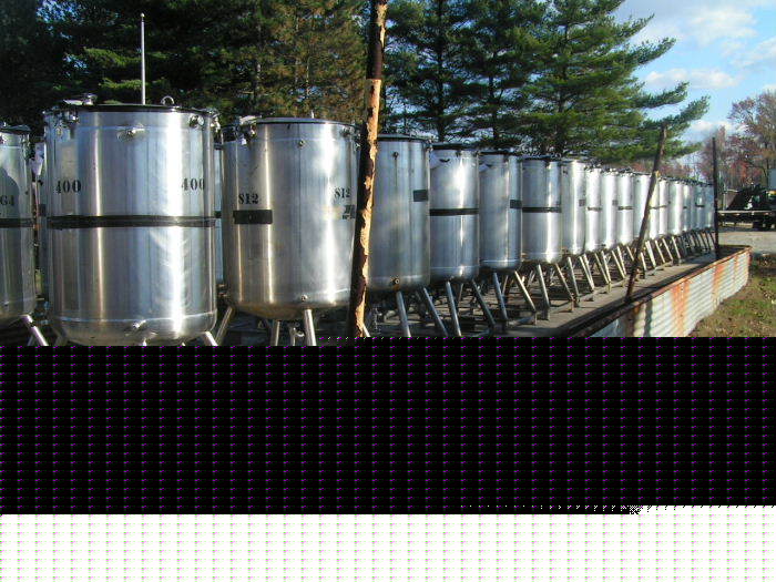 100 gal stainless steel jacketed tank many in stock 