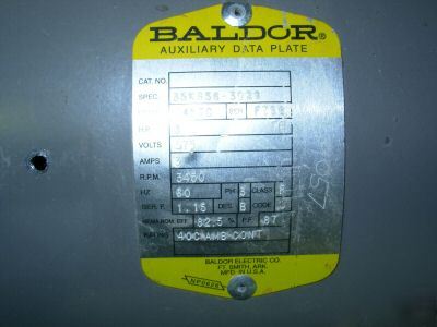 Baldor industrial purpose motor w/ axifan tcta fan 14D7