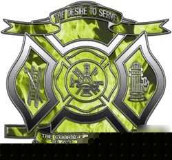 Firefighter decal reflective 6