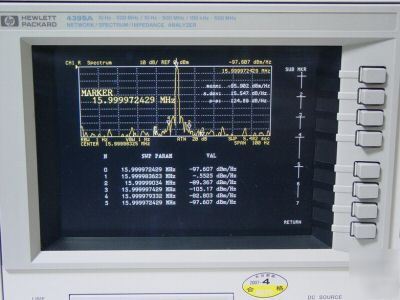 Hp 4395A /1D5/1D6 network/spectrum/impedance analyzer 