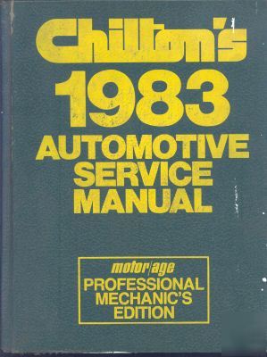 1976 - 1983 automotive service manual chiltons all cars