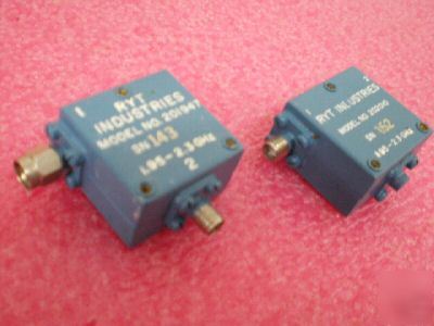 2X ryt industries 1.95-2.3GHZ isolator rf sma