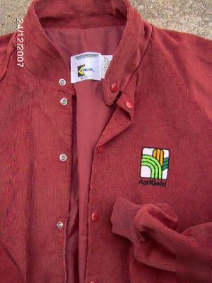 Adult agrigold xl jacket farm seed corduroy coat unused