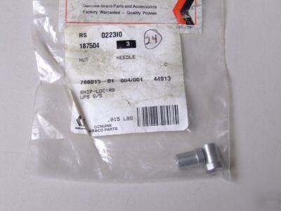 Graco high pressure airless spray gun needle nut 187504