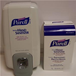 New purell hand sanitizer dispenser & 1000ML refill 