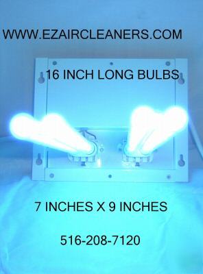 Uvc ultraviolet light dual uv lamp air cleaner 72WATT