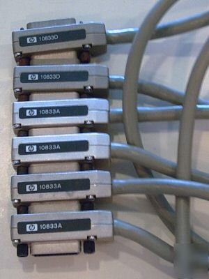 Agilent hp 10833A 10833D hpib interface cable lot of 3 