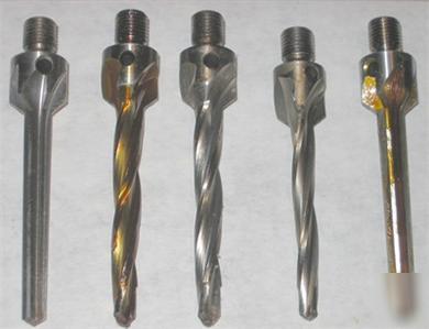 New 5 asst omark hs & cobalt drill reamers, o/s 