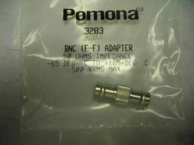 Pomona bnc female to female adapter 