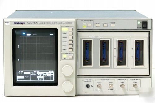 Tektronix CSA803C 50 ghz 4 slot sampling 'scope m/frame