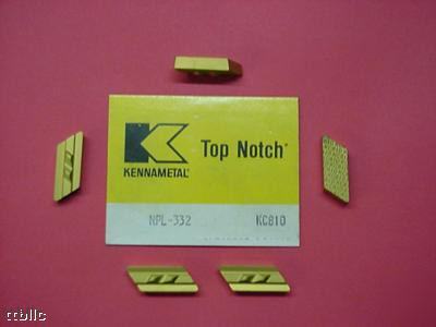 5PC npl-332 KC810 kennametal profiling insert 55 deg 