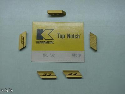 5PC npl-332 KC810 kennametal profiling insert 55 deg 