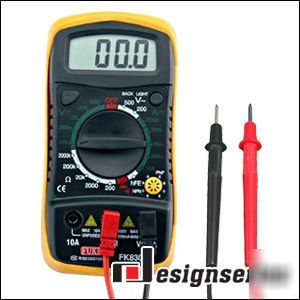 Digital lcd multimeter voltmeter ammeter ohm meter us