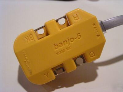 Fluke in-line 6 wire telecom telephone modular adapter 