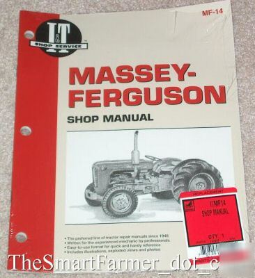 I&t shop manual massey ferguson models 3505 3525 3545