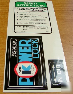 New 1PC. kurt accessary - mechanical label set