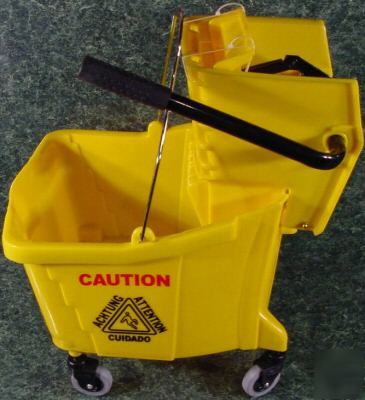 New industrial mop trolley bucket on wheels with ringer 