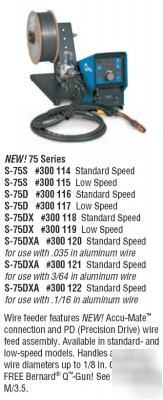 New miller 300117 s-75D low speed wire feeder - 