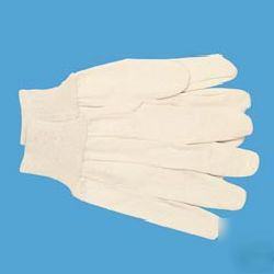 Men's cotton canvas gloves - large - dozen