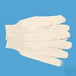 Men's cotton canvas gloves - large - dozen