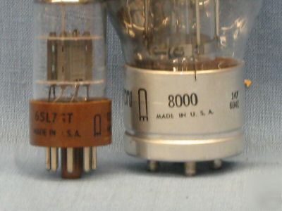 New cetron vintage old stock tubes 6SL7GT 8000 6 total