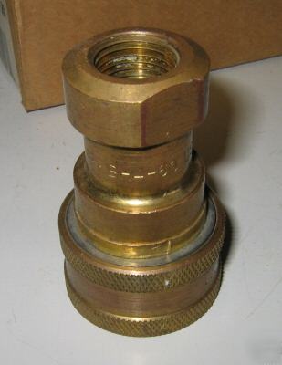 Parker brass hydraulic quick coupling 1/2