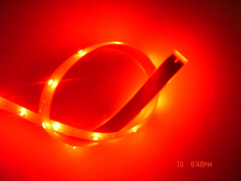 Red 12V 30CM waterproof flexible 15P 0603 smd led strip