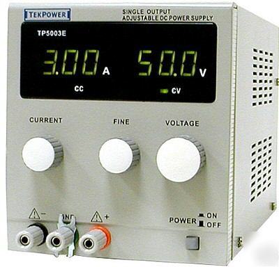 Tekpower lab dc power supply variable 0-50 v @ 0-3 a