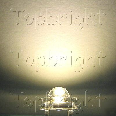 1000 pc 5MM 20000MCD super flux warm white led free r