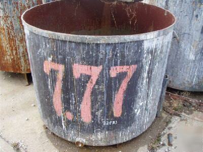279 gallon carbon steel round mixing tub #22483