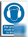 Ear protectors worn sign-a.vinyl-200X250MM(ma-015-ae)
