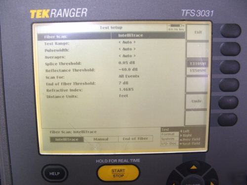 Tektronix tekranger TFS3031 fiber singlemode otdr