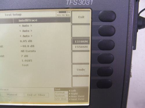 Tektronix tekranger TFS3031 fiber singlemode otdr