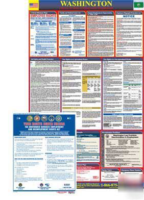 Washington state & federal workplace labor law poster