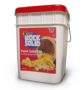 Xsorb rock solid paint solidifier 4 gal. pail w/ scoop