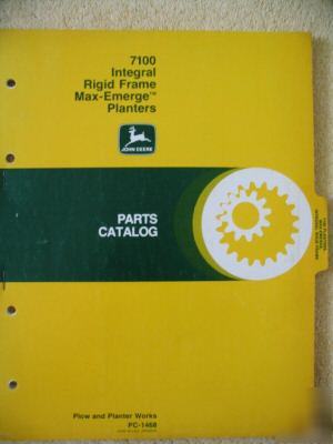 John deere 7100 rigid maxemerge planter parts manual