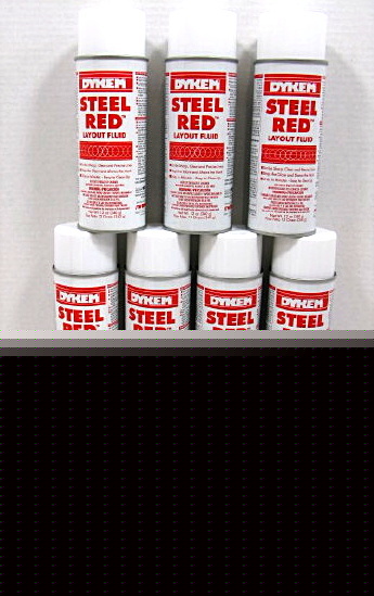 Dykem-80096 steel red layout aerosol (12) 16 oz can lot