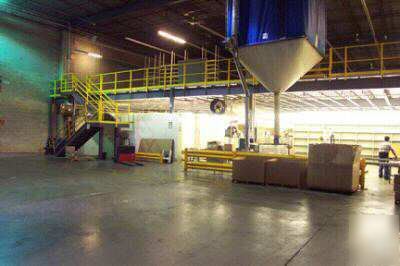 9500 square foot mezzanine structure