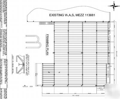 9500 square foot mezzanine structure