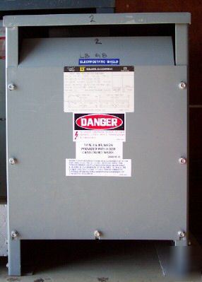 Square d 15 kva isolation transformer 120X240V, 1 phase